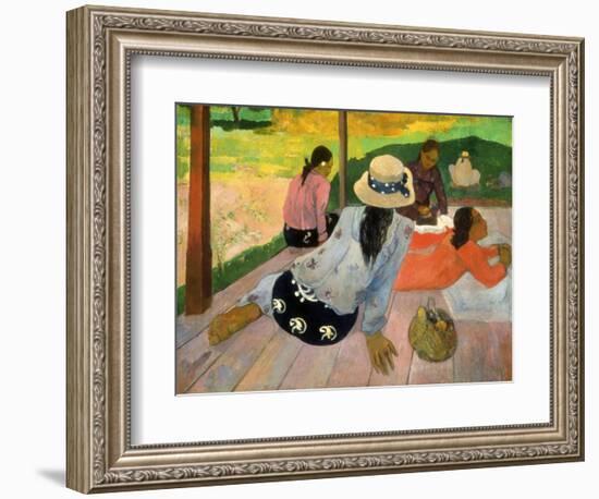 Gauguin: Siesta, 1891-Paul Gauguin-Framed Giclee Print