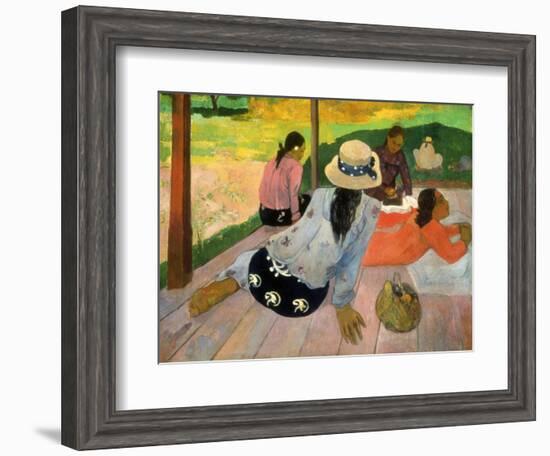 Gauguin: Siesta, 1891-Paul Gauguin-Framed Giclee Print