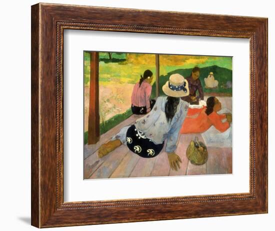 Gauguin: Siesta, 1891-Paul Gauguin-Framed Giclee Print