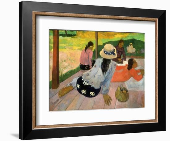 Gauguin: Siesta, 1891-Paul Gauguin-Framed Giclee Print