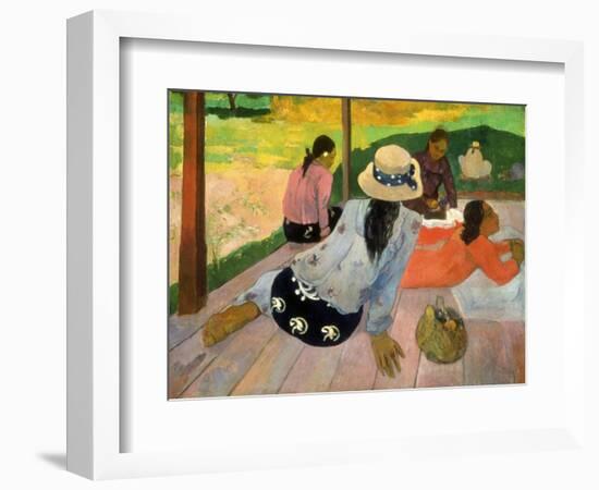 Gauguin: Siesta, 1891-Paul Gauguin-Framed Giclee Print