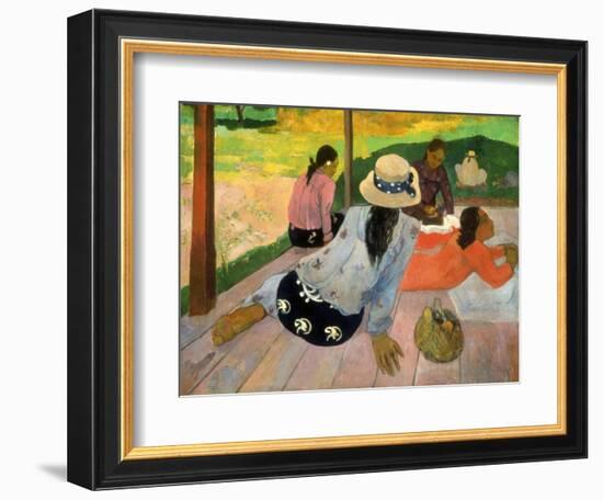 Gauguin: Siesta, 1891-Paul Gauguin-Framed Giclee Print