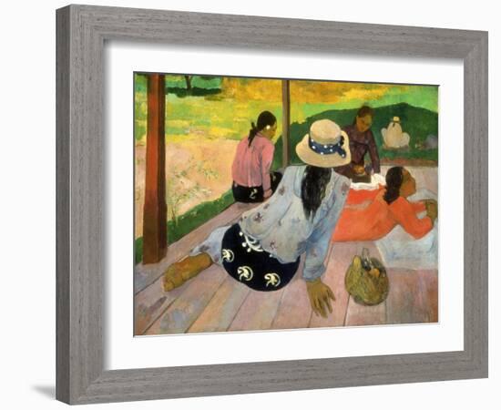 Gauguin: Siesta, 1891-Paul Gauguin-Framed Giclee Print