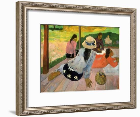 Gauguin: Siesta, 1891-Paul Gauguin-Framed Giclee Print