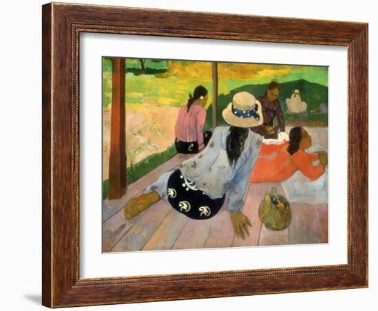 Gauguin: Siesta, 1891-Paul Gauguin-Framed Giclee Print