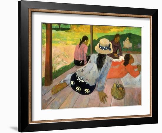 Gauguin: Siesta, 1891-Paul Gauguin-Framed Giclee Print