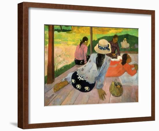 Gauguin: Siesta, 1891-Paul Gauguin-Framed Giclee Print