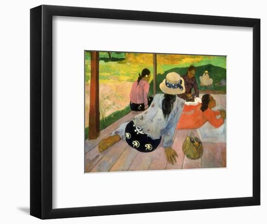 Gauguin: Siesta, 1891-Paul Gauguin-Framed Premium Giclee Print