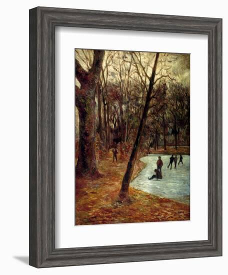 Gauguin: Skaters, 1884-85-Paul Gauguin-Framed Giclee Print