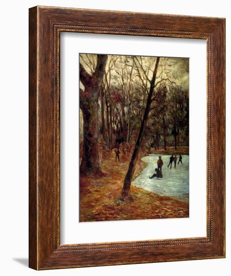 Gauguin: Skaters, 1884-85-Paul Gauguin-Framed Giclee Print