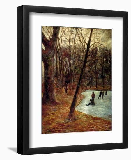 Gauguin: Skaters, 1884-85-Paul Gauguin-Framed Giclee Print