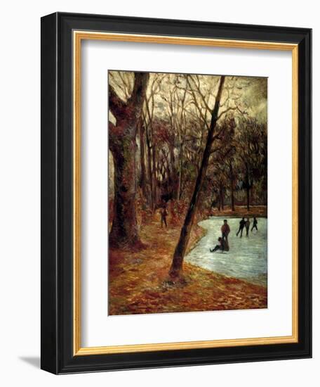 Gauguin: Skaters, 1884-85-Paul Gauguin-Framed Giclee Print