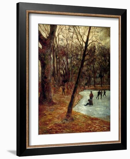 Gauguin: Skaters, 1884-85-Paul Gauguin-Framed Giclee Print