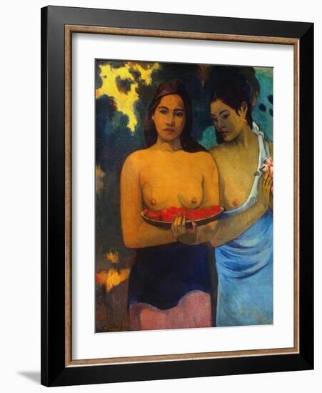 Gauguin: Two Women, 1899-Paul Gauguin-Framed Giclee Print