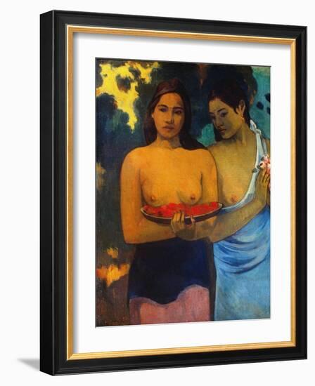 Gauguin: Two Women, 1899-Paul Gauguin-Framed Giclee Print