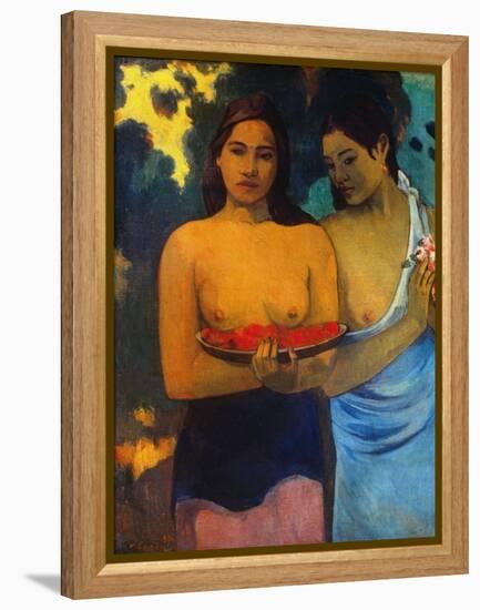 Gauguin: Two Women, 1899-Paul Gauguin-Framed Premier Image Canvas