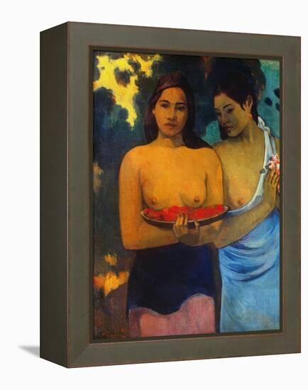 Gauguin: Two Women, 1899-Paul Gauguin-Framed Premier Image Canvas