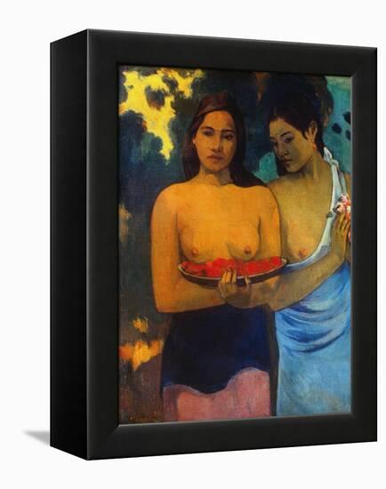 Gauguin: Two Women, 1899-Paul Gauguin-Framed Premier Image Canvas