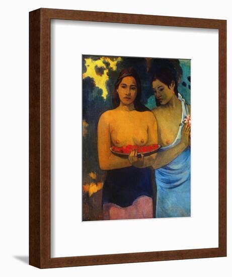 Gauguin: Two Women, 1899-Paul Gauguin-Framed Premium Giclee Print