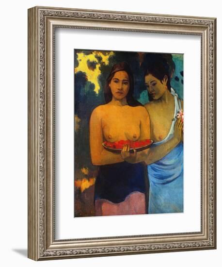 Gauguin: Two Women, 1899-Paul Gauguin-Framed Giclee Print