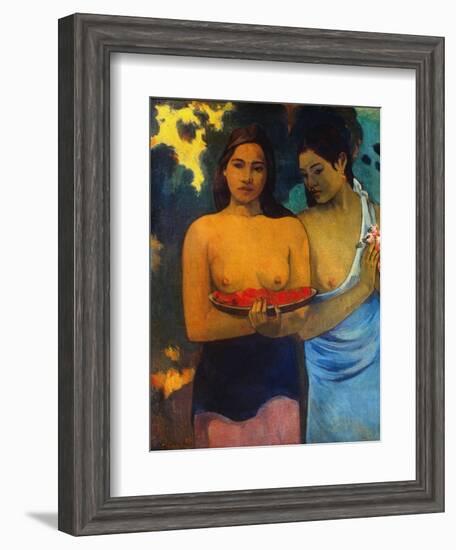 Gauguin: Two Women, 1899-Paul Gauguin-Framed Giclee Print