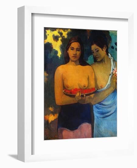 Gauguin: Two Women, 1899-Paul Gauguin-Framed Giclee Print