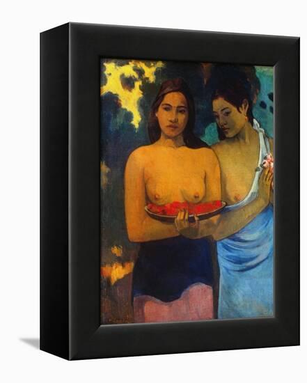 Gauguin: Two Women, 1899-Paul Gauguin-Framed Premier Image Canvas