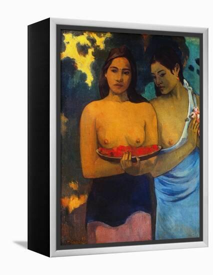 Gauguin: Two Women, 1899-Paul Gauguin-Framed Premier Image Canvas