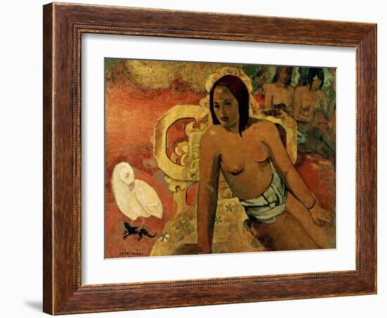 Gauguin: Vairumati, 1897-Paul Gauguin-Framed Giclee Print