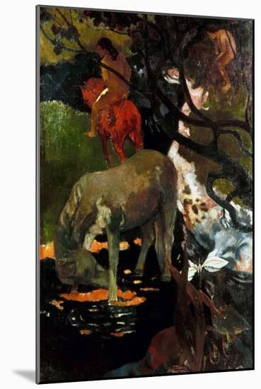 Gauguin: White Horse, 1898-Paul Gauguin-Mounted Giclee Print