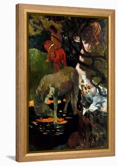 Gauguin: White Horse, 1898-Paul Gauguin-Framed Premier Image Canvas