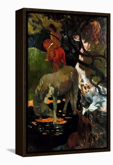Gauguin: White Horse, 1898-Paul Gauguin-Framed Premier Image Canvas