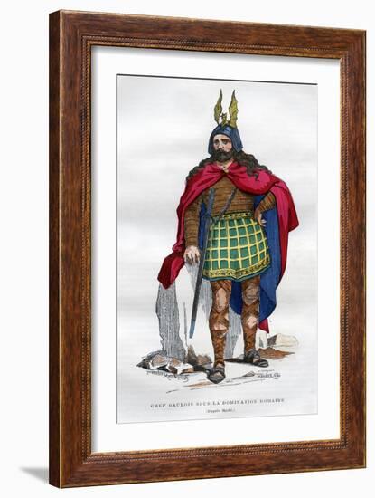 Gaul Chief under the Roman Occupation, 1st Century BC - 5th Century Ad (1882-188)-Meunier-Framed Giclee Print