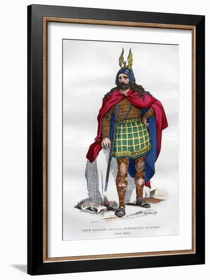 Gaul Chief under the Roman Occupation, 1st Century BC - 5th Century Ad (1882-188)-Meunier-Framed Giclee Print