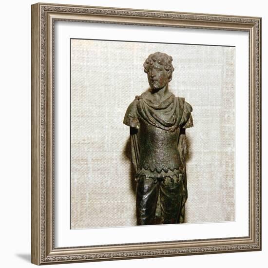 Gaullish prisoner, Roman bronze statuette, c1st century. Artist: Unknown-Unknown-Framed Giclee Print