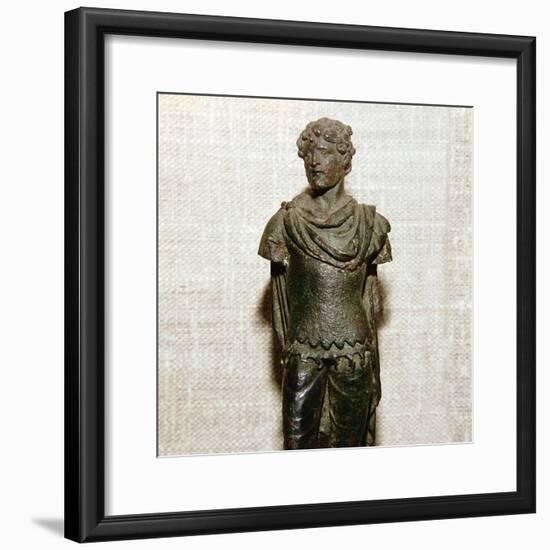 Gaullish prisoner, Roman bronze statuette, c1st century. Artist: Unknown-Unknown-Framed Giclee Print