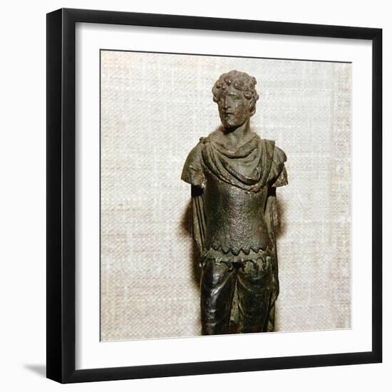 Gaullish prisoner, Roman bronze statuette, c1st century. Artist: Unknown-Unknown-Framed Giclee Print