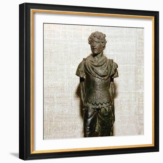 Gaullish prisoner, Roman bronze statuette, c1st century. Artist: Unknown-Unknown-Framed Giclee Print