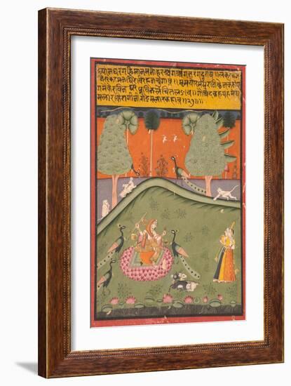 Gaurmalar Ragini of Megh, C.1720-null-Framed Giclee Print