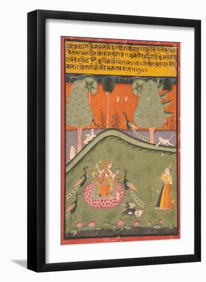 Gaurmalar Ragini of Megh, C.1720-null-Framed Giclee Print