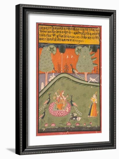 Gaurmalar Ragini of Megh, C.1720-null-Framed Giclee Print