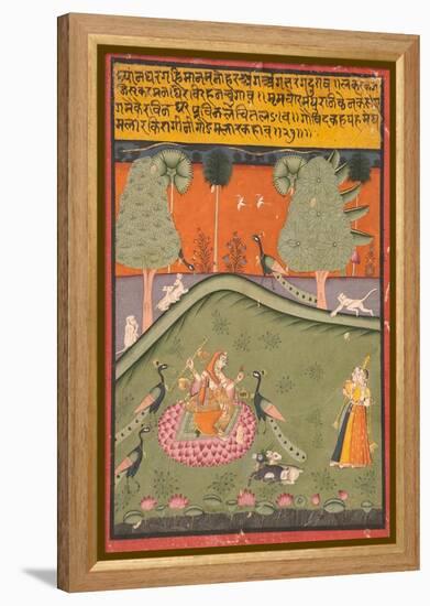 Gaurmalar Ragini of Megh, C.1720-null-Framed Premier Image Canvas