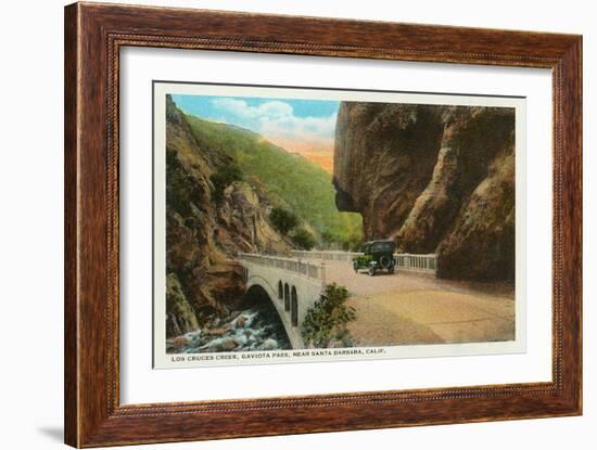 Gaviota Pass, Santa Barbara, California-null-Framed Art Print