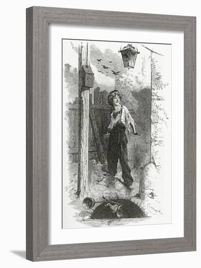 Gavroche, 19th Century-Emile Antoine Bayard-Framed Giclee Print