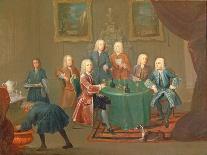 Thomas Wentworth, (1672-1739) Earl of Strafford, and His Family, circa 1732-Gawen Hamilton-Mounted Giclee Print