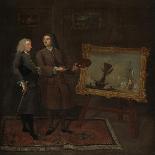 Thomas Wentworth, (1672-1739) Earl of Strafford, and His Family, circa 1732-Gawen Hamilton-Premier Image Canvas