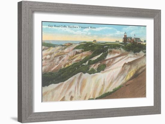 Gay Head Cliffs, Martha's Vineyard-null-Framed Art Print