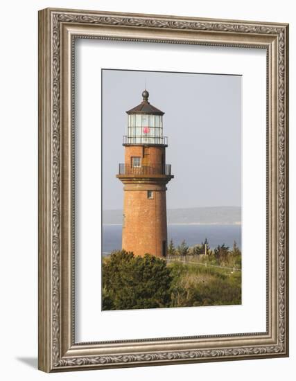 Gay Head Lighthouse, Aquinnah, Martha's Vineyard, Massachusetts, USA-Susan Pease-Framed Photographic Print