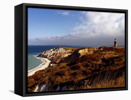 Gay Head Lighthouse-J.D. Mcfarlan-Framed Premier Image Canvas