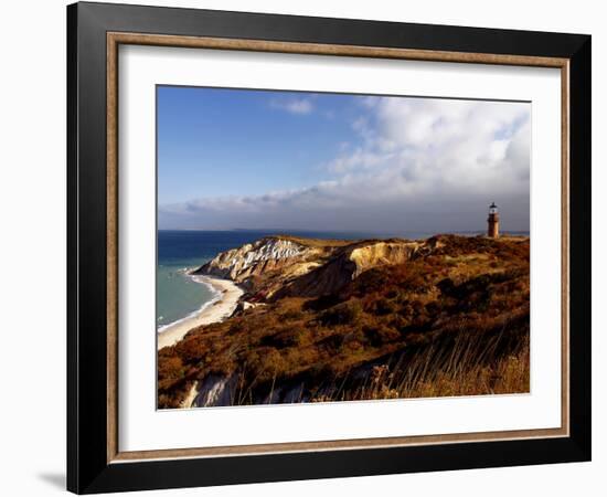 Gay Head Lighthouse-J.D. Mcfarlan-Framed Photographic Print